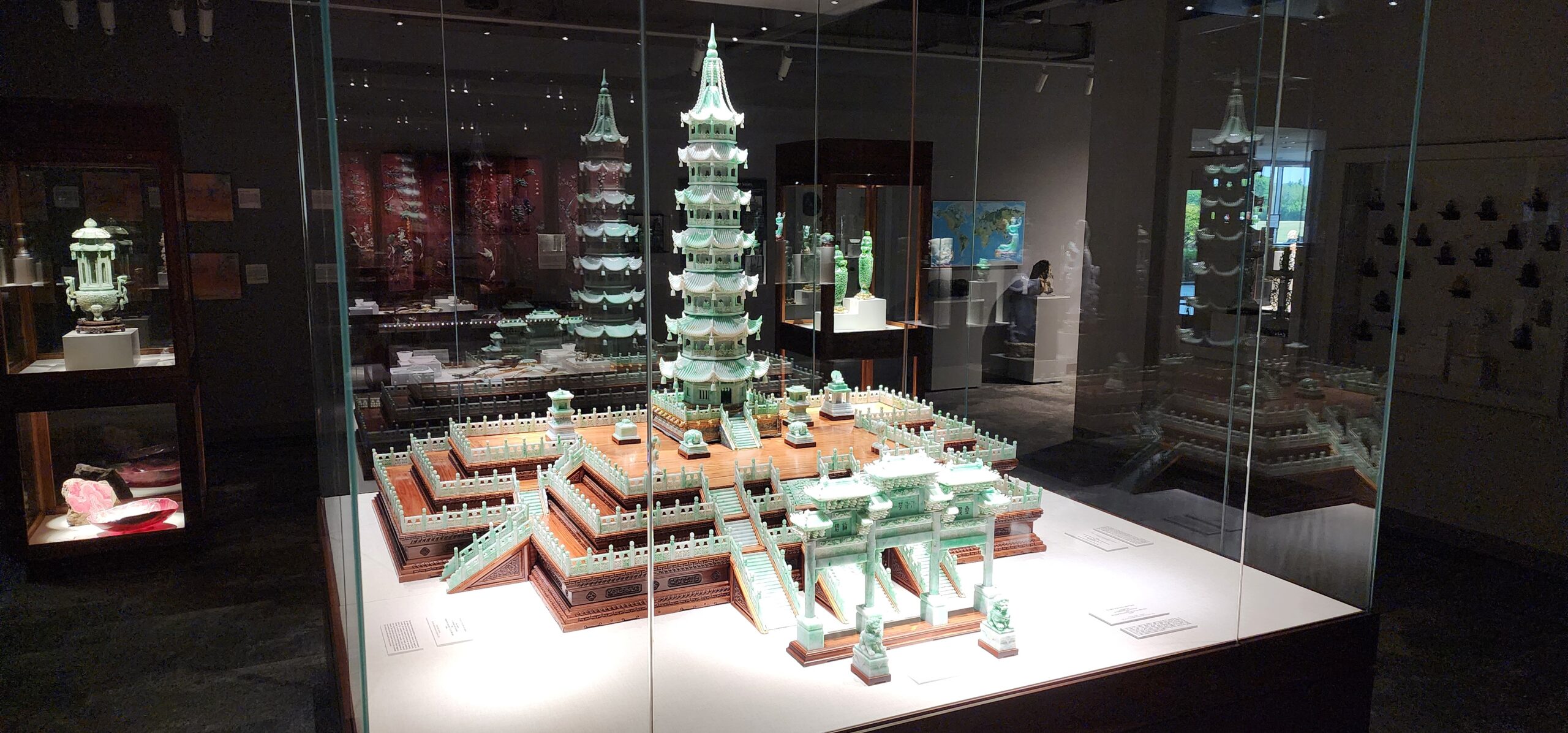 Alter of the Green Jade Pagoda, on display at the Lizzadro Museum of Lapidary Art in Oak Brook, IL.