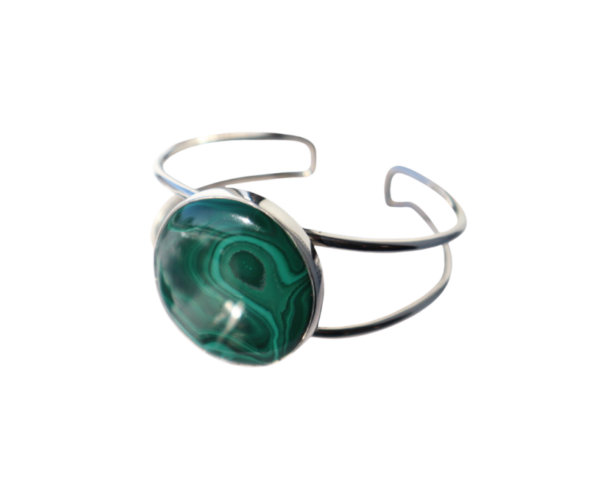 Malachite round Cuff - Image 2