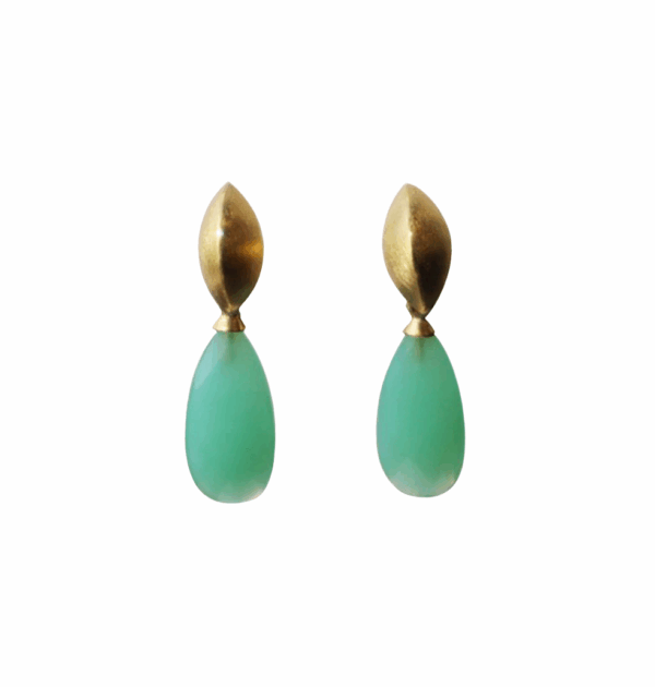 Chrysoprase earrings