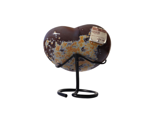 Agate heart with stand - Image 2