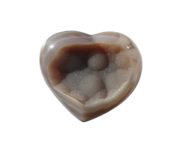 Agate heart with stand - Image 3