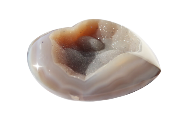 Agate heart with stand - Image 4