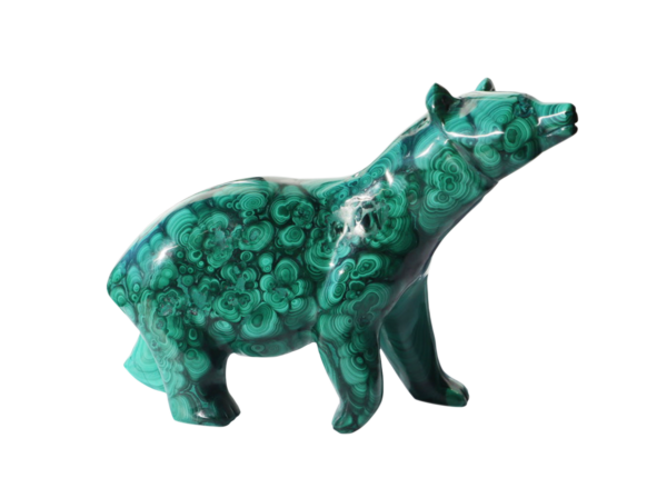 Malachite Bear carving