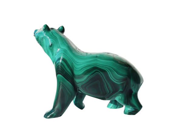 Malachite Bear carving - Image 3