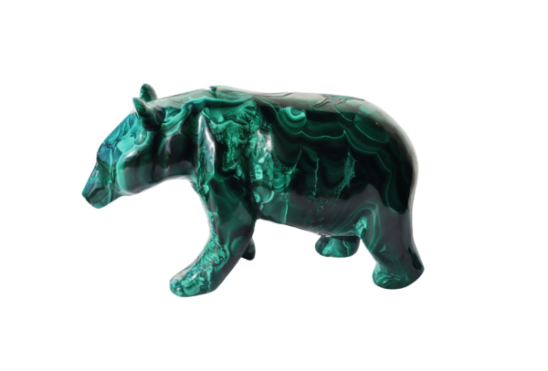 Malachite Bear carving - Image 2