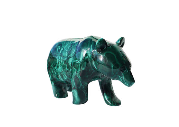 Malachite Bear carving