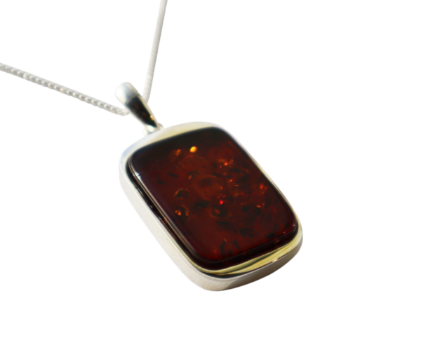 Amber square pendant - Image 2