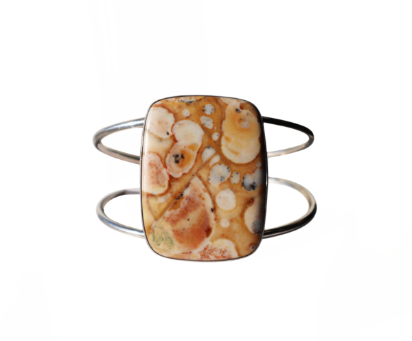 Deer Fawn Jasper cuff