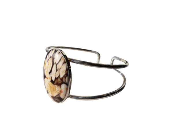 Fossil Peanut Wood cuff - Image 2