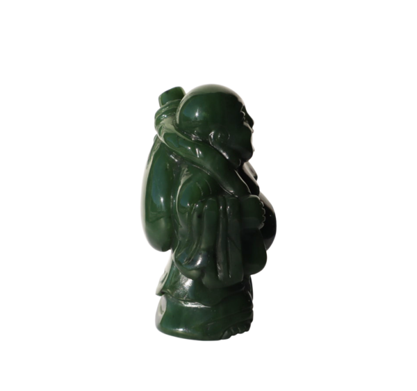 Nephrite Jade Buddha with pack - Image 2