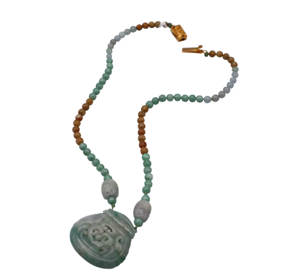 Jadeite money pouch necklace - Image 2