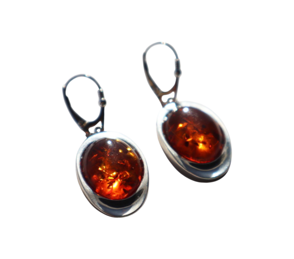 Amber dangle earrings - Image 2