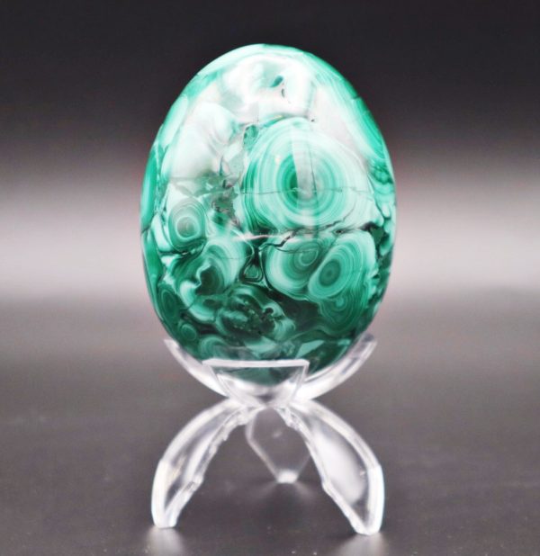 Malachite Egg - The Lizzadro Museum Of Lapidary Art