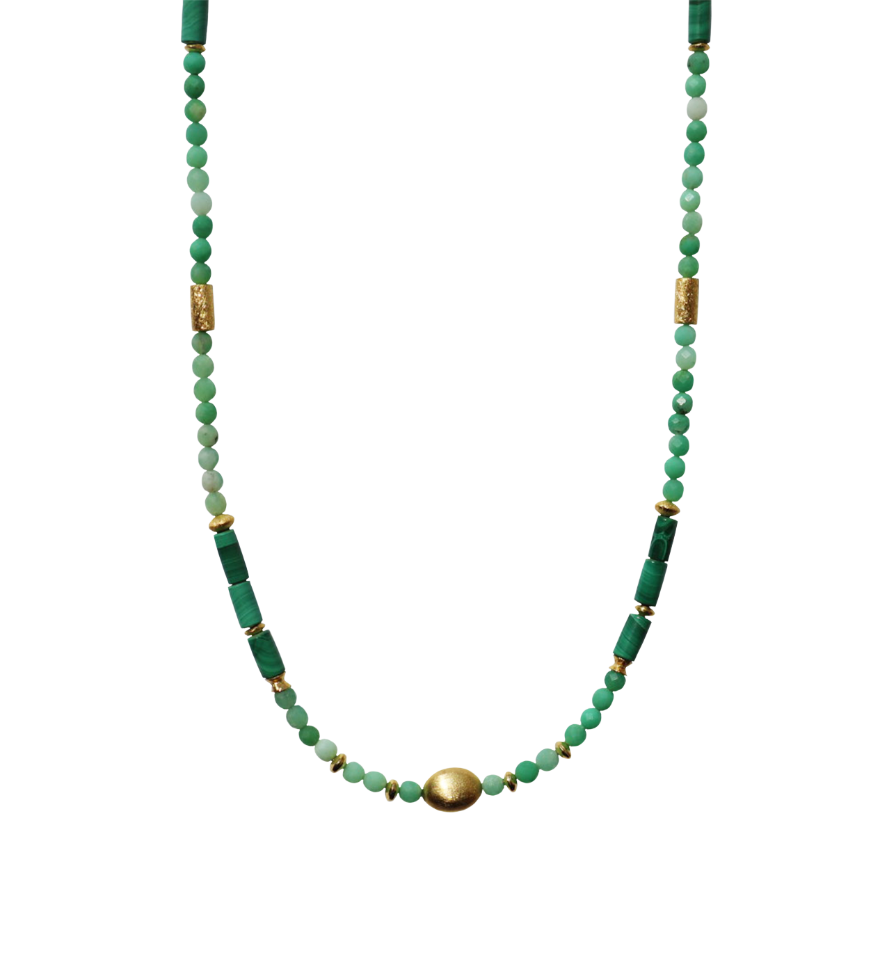 Malachite and Chrysoprase necklace