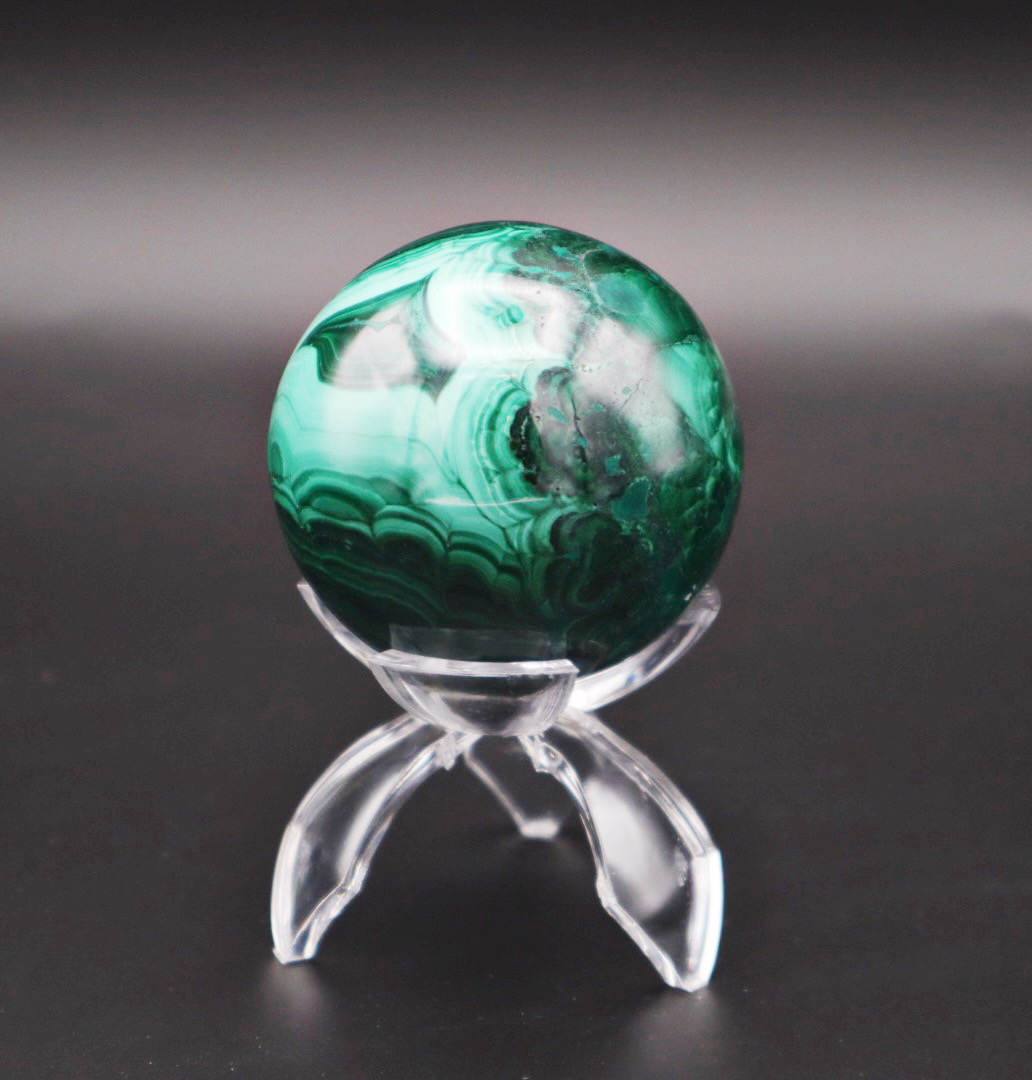 Malachite sphere - The Lizzadro Museum of Lapidary Art