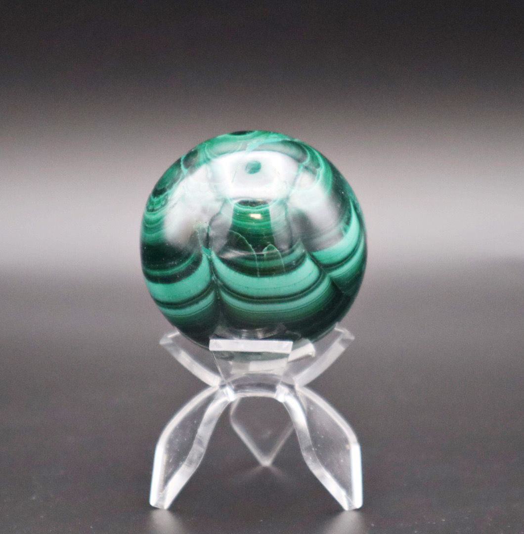 Malachite sphere - The Lizzadro Museum of Lapidary Art