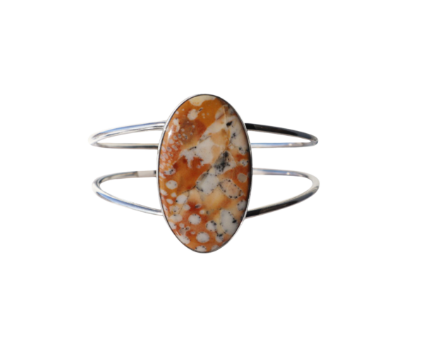 Deer Fawn Jasper cuff