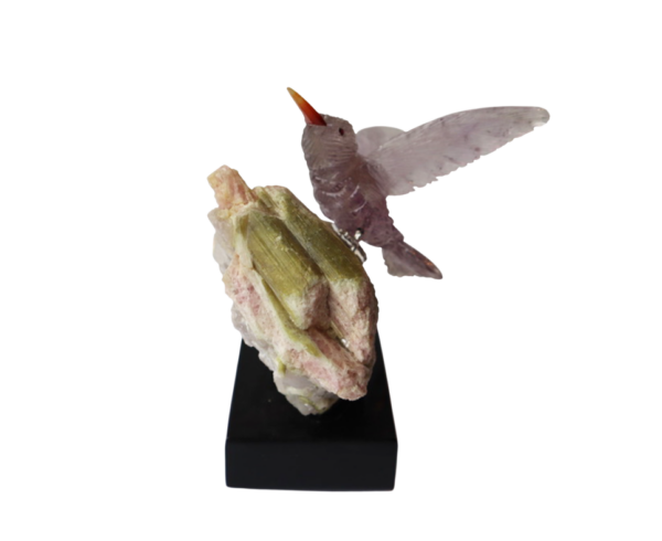 Amethyst hummingbird carving by Peter Muller - Image 3