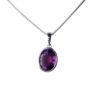 Amethyst oval pendant