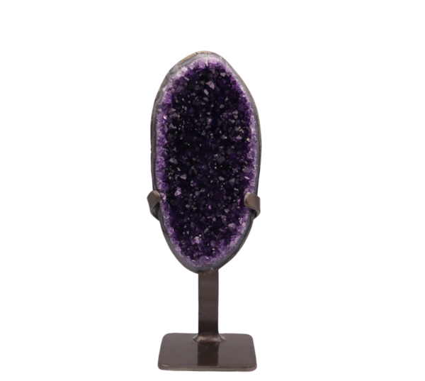 Amethyst geode on stand