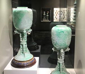 Jadeite Green Jade Palace Lamps
