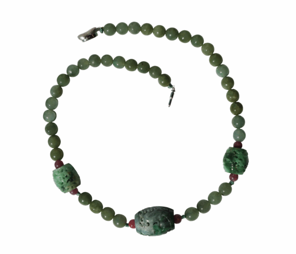 Jadeite Bead Necklace - Image 2