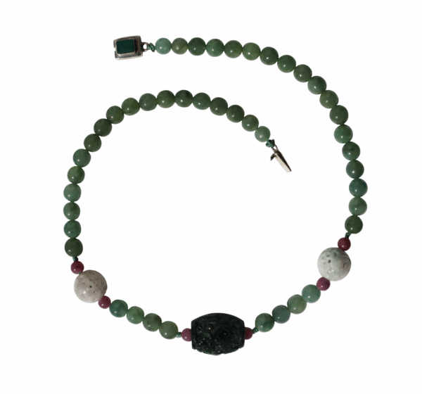 Jadeite Bead Necklace - Image 3