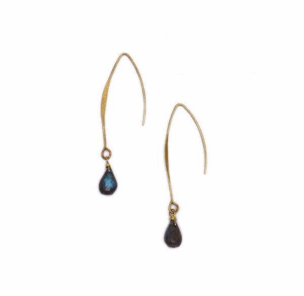 Labradorite drop earrings