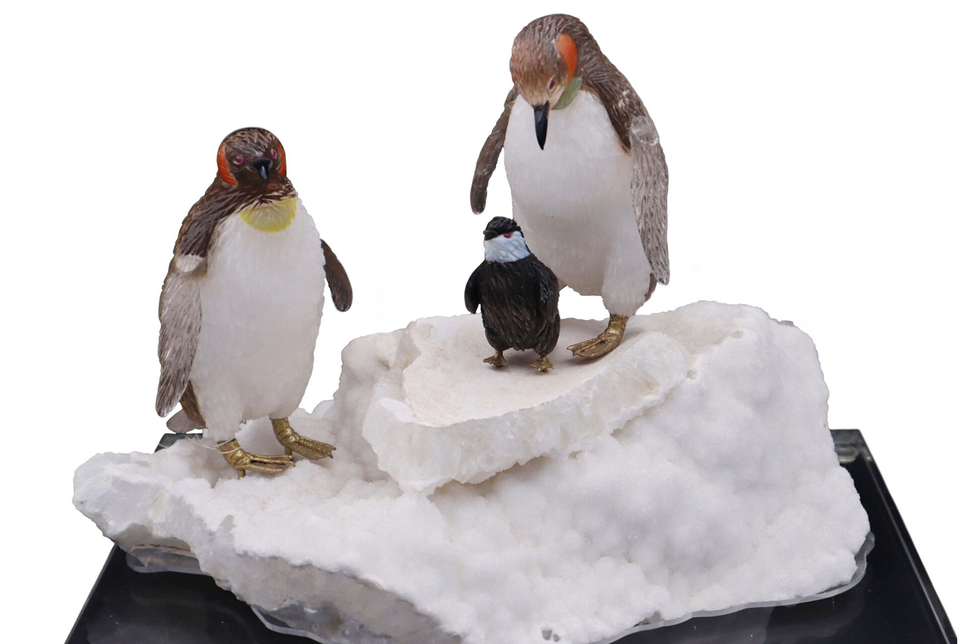 Emperor Penguin Family by Peter Muller