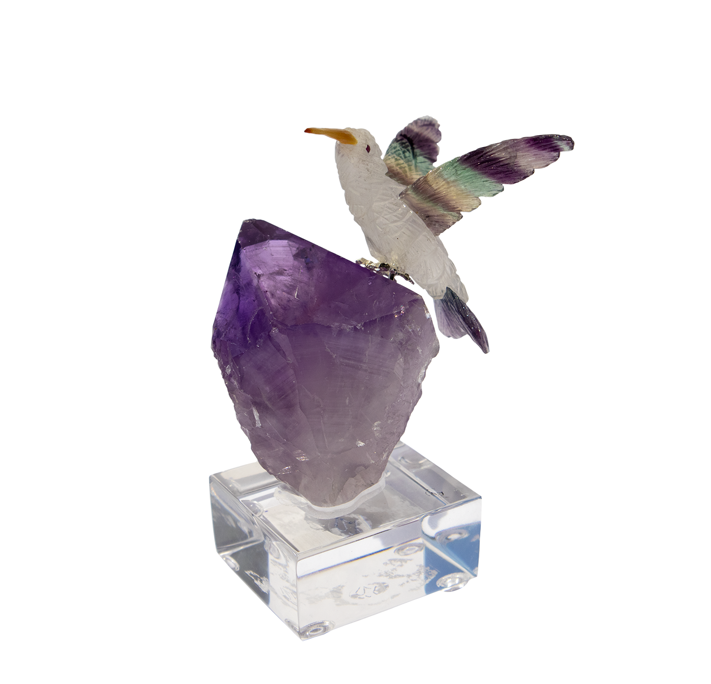 Quartz hummingbird by Peter Muller