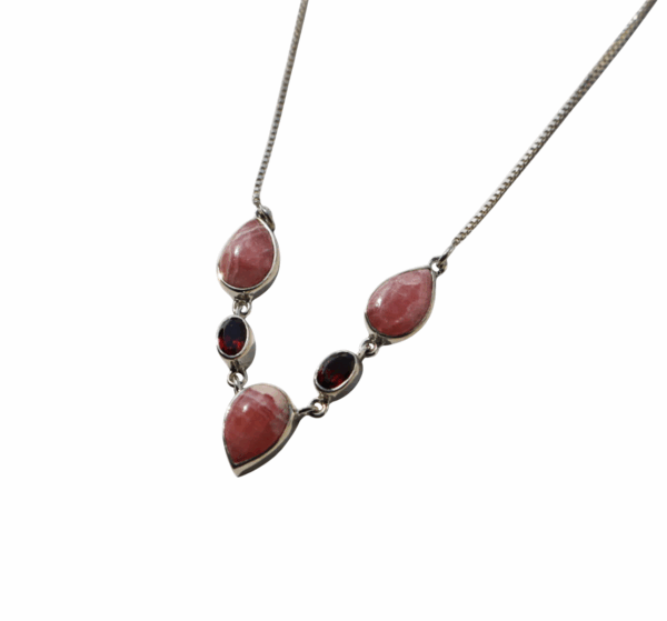 Rhodochrosite and Garnet necklace - Image 2